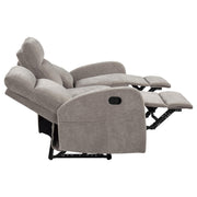 Hamilton 2-piece Chenille Manual Reclining Sofa Set Sand - 603371-S2