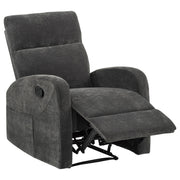 Hamilton Chenille Manual Recliner Charcoal Grey - 603376