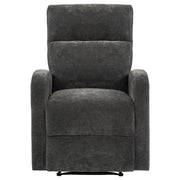 Hamilton Chenille Manual Recliner Charcoal Grey - 603376