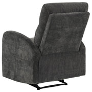 Hamilton Chenille Manual Recliner Charcoal Grey - 603376