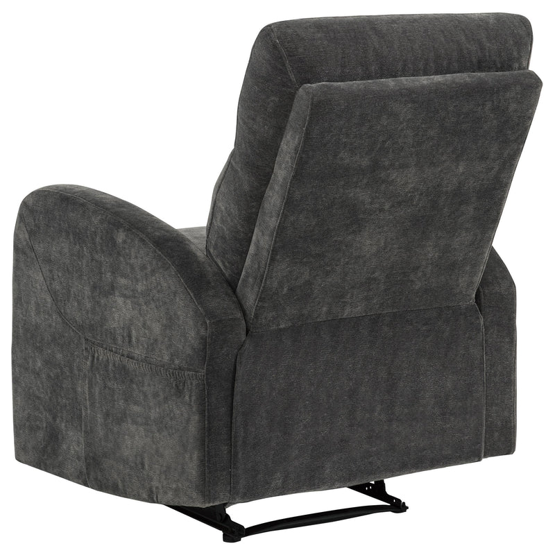 Hamilton Chenille Manual Recliner Charcoal Grey - 603376