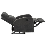 Hamilton Chenille Manual Recliner Charcoal Grey - 603376