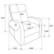 Hamilton Chenille Manual Recliner Sand - 603373
