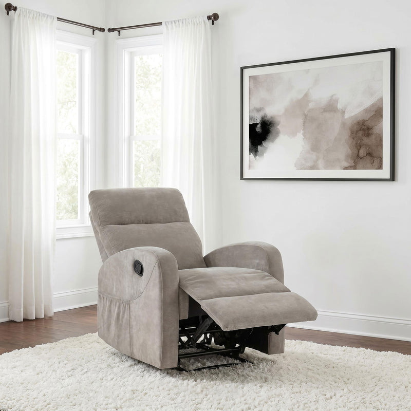 Hamilton Chenille Manual Recliner Sand - 603373