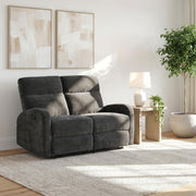 Hamilton Chenille Manual Reclining Loveseat Charcoal Grey - 603375