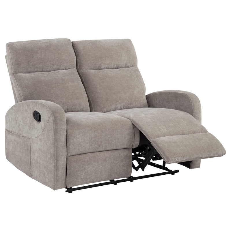 Hamilton Chenille Manual Reclining Loveseat Sand - 603372