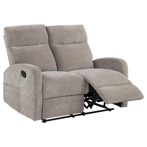 Hamilton Chenille Manual Reclining Loveseat Sand - 603372
