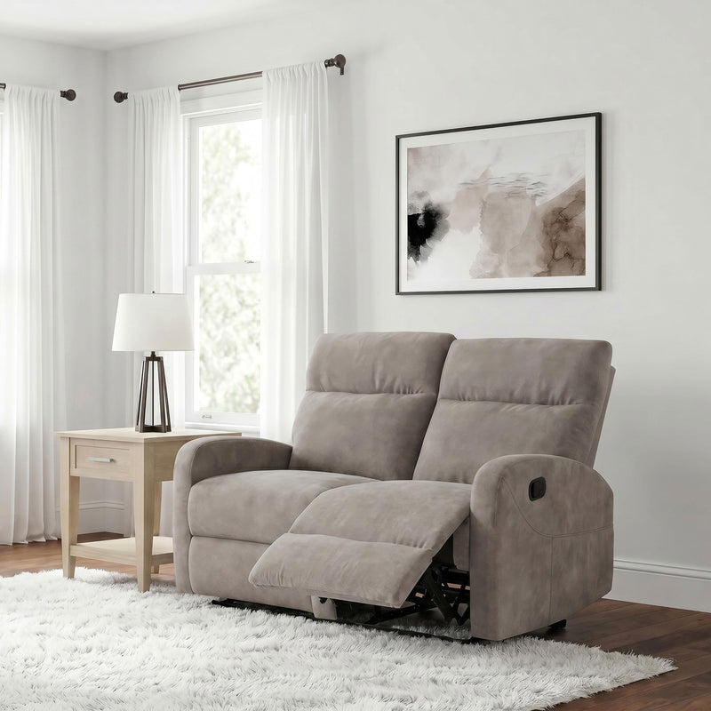 Hamilton Chenille Manual Reclining Loveseat Sand - 603372
