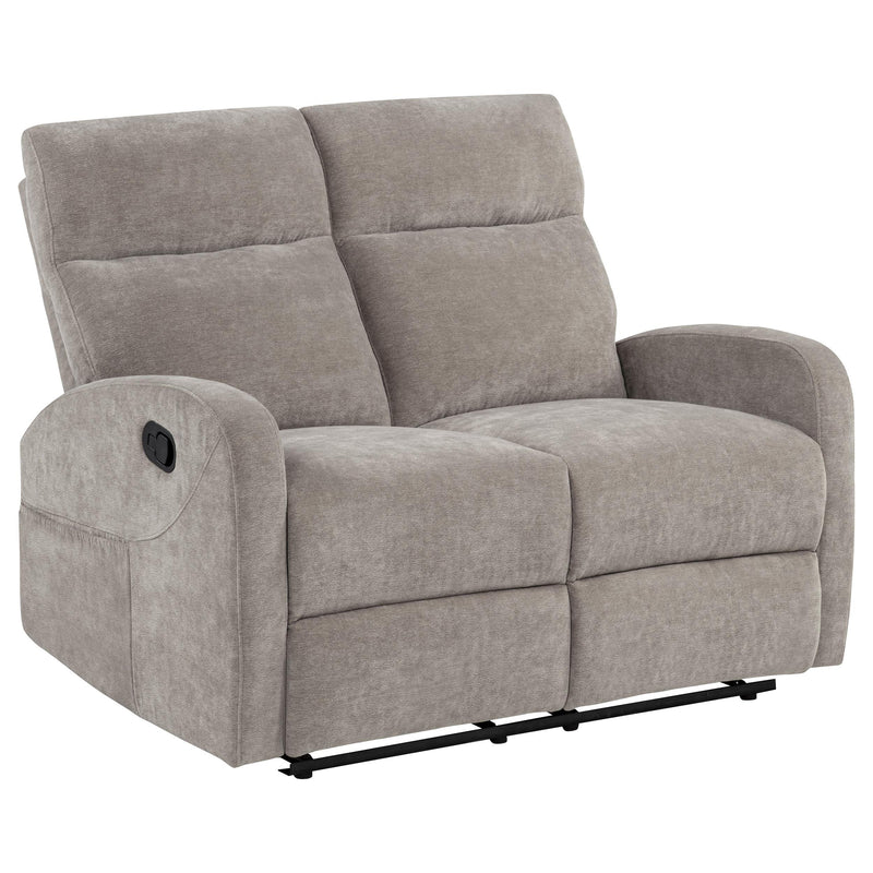 Hamilton Chenille Manual Reclining Loveseat Sand - 603372