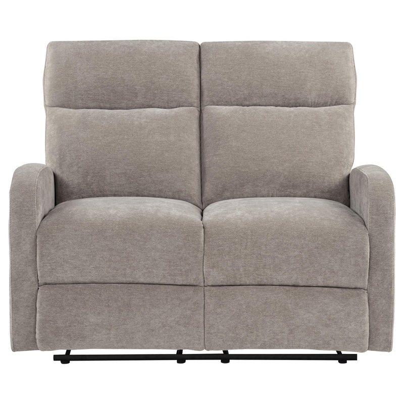 Hamilton Chenille Manual Reclining Loveseat Sand - 603372