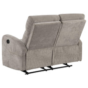 Hamilton Chenille Manual Reclining Loveseat Sand - 603372