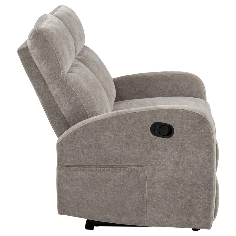 Hamilton Chenille Manual Reclining Loveseat Sand - 603372