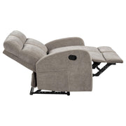 Hamilton Chenille Manual Reclining Loveseat Sand - 603372