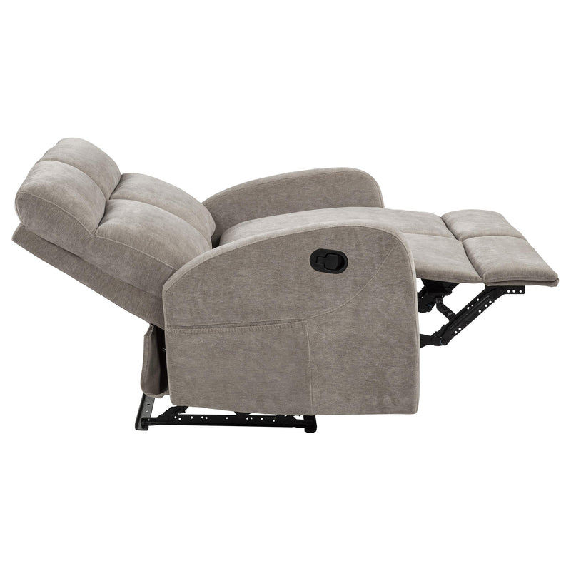 Hamilton Chenille Manual Reclining Loveseat Sand - 603372