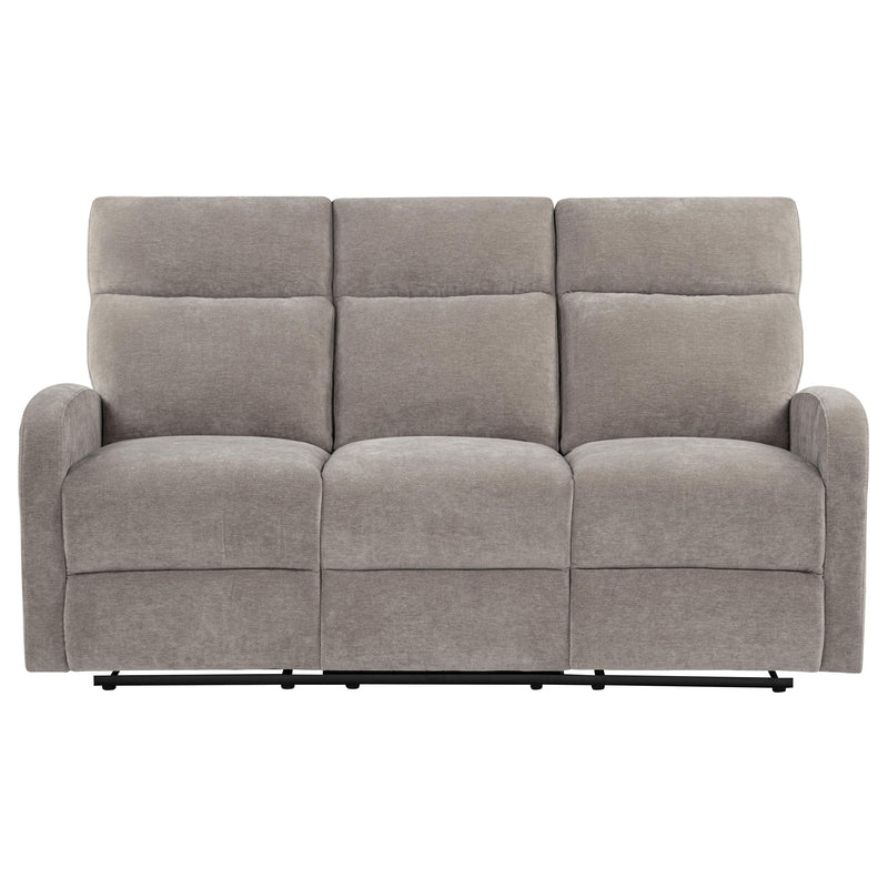 Hamilton Chenille Manual Reclining Sofa Sand - 603371
