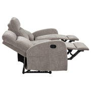 Hamilton Chenille Manual Reclining Sofa Sand - 603371
