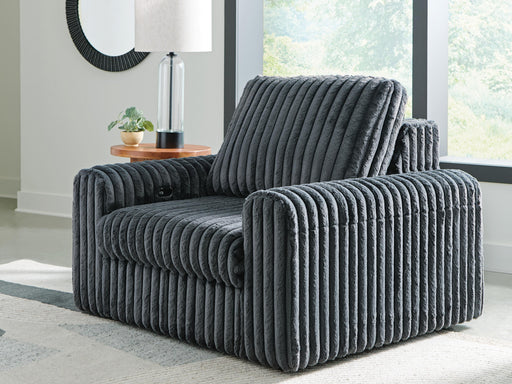 HamlinBay Gunmetal Power Gliding Chaise - PC8680515P