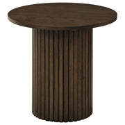 Hamlyn 3-piece Round Fluted Coffee and End Table Set Walnut - 706518-S3