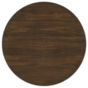 Hamlyn 43-inch Round Wood Counter Height Dining Table Walnut - 193938WAL