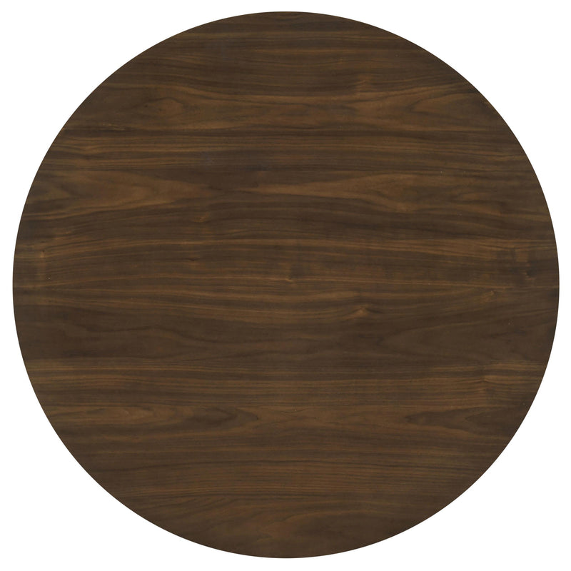 Hamlyn 43-inch Round Wood Counter Height Dining Table Walnut - 193938WAL