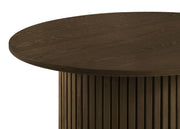 Hamlyn 43-inch Round Wood Counter Height Dining Table Walnut - 193938WAL