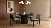 Hamlyn 47-inch Round Wood Dining Room Table Black - 193930BLK