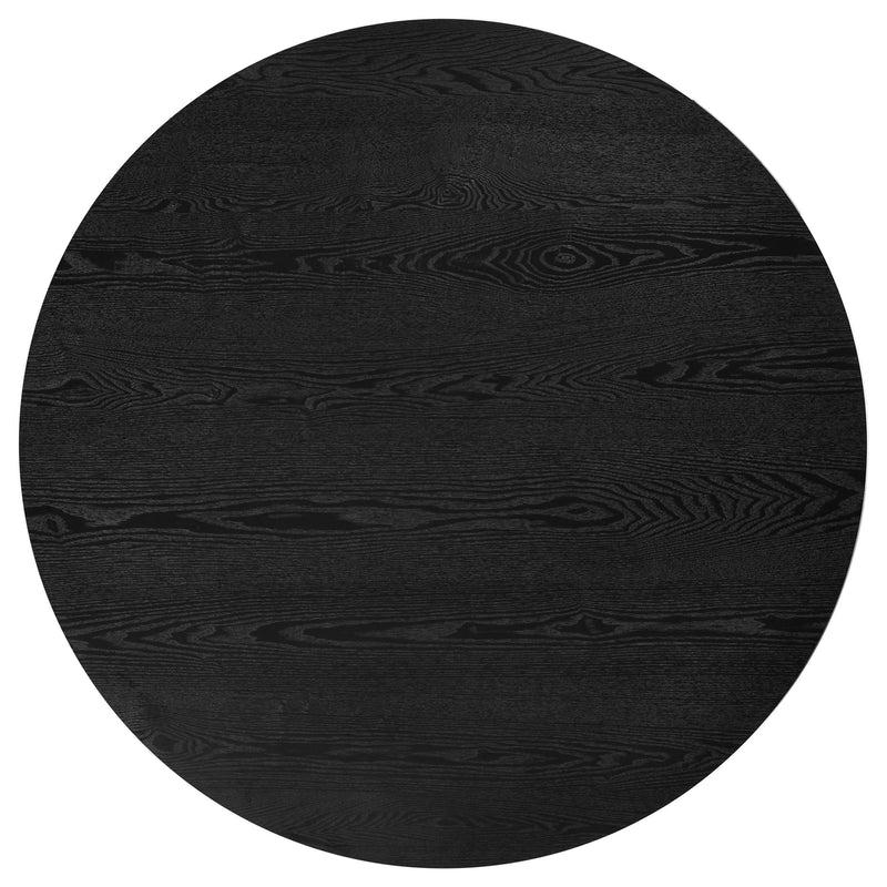 Hamlyn 47-inch Round Wood Dining Room Table Black - 193930BLK