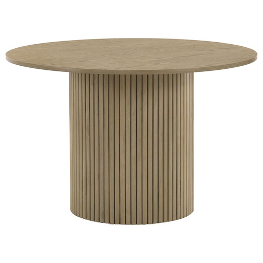 Hamlyn 47-inch Round Wood Dining Room Table Natural Oak - 193930NAT