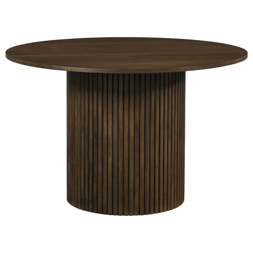 Hamlyn 47-inch Round Wood Dining Room Table Walnut - 193930WAL
