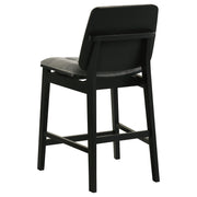 Hamlyn 5-piece Round Wood Counter Height Dining Set Grey and Black - 193938BLK-S5E