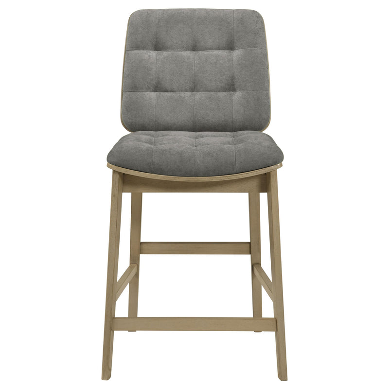 Hamlyn 5-piece Round Wood Counter Height Dining Set Grey and Natural Oak - 193938NAT-S5E