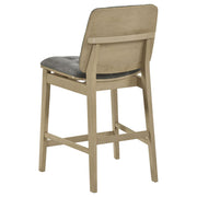 Hamlyn 5-piece Round Wood Counter Height Dining Set Grey and Natural Oak - 193938NAT-S5E