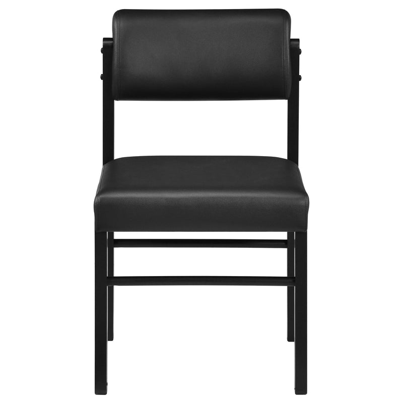 Hamlyn 5-piece Round Wood Dining Set Black - 193930BLK-S5C
