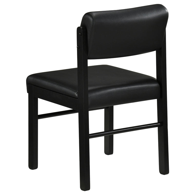 Hamlyn 5-piece Round Wood Dining Set Black - 193930BLK-S5C
