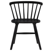 Hamlyn 5-piece Round Wood Dining Set Black - 193930BLK-S5F