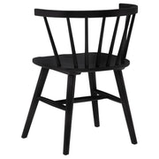 Hamlyn 5-piece Round Wood Dining Set Black - 193930BLK-S5F