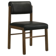 Hamlyn 5-piece Round Wood Dining Set Black and Walnut - 193930WAL-S5C