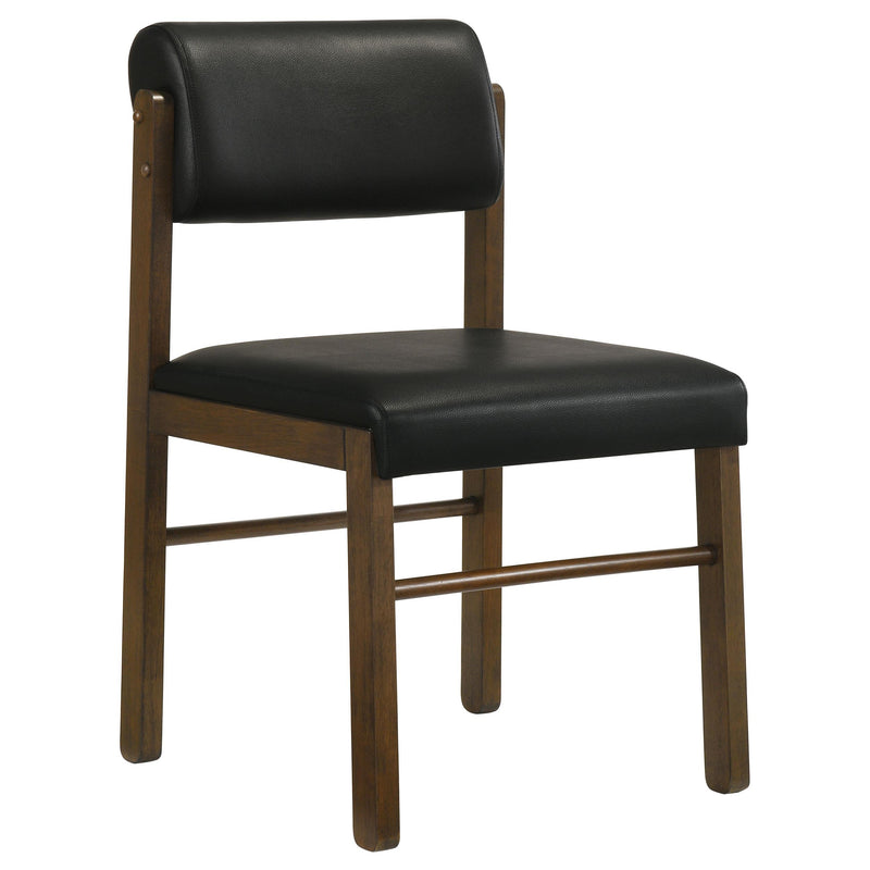 Hamlyn 5-piece Round Wood Dining Set Black and Walnut - 193930WAL-S5C