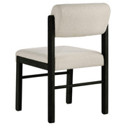 Hamlyn 5-piece Round Wood Dining Set Cream and Black - 193930BLK-S5B