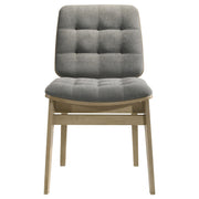 Hamlyn 5-piece Round Wood Dining Set Grey and Natural Oak - 193930NAT-S5E