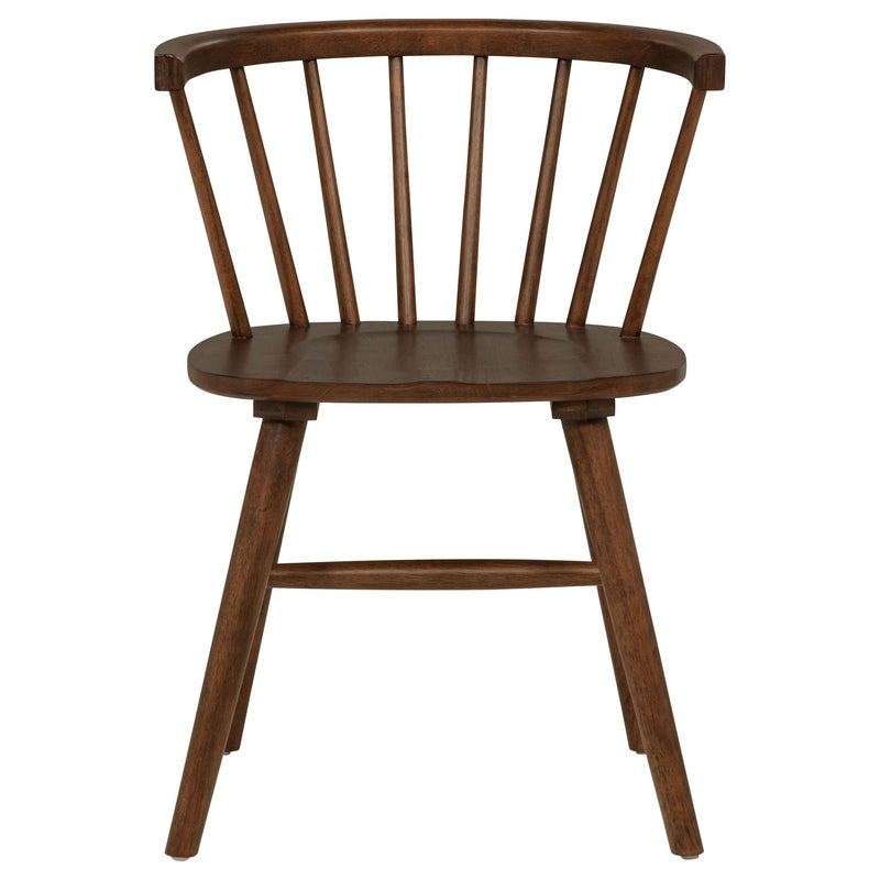 Hamlyn 5-piece Round Wood Dining Set Walnut - 193930WAL-S5F