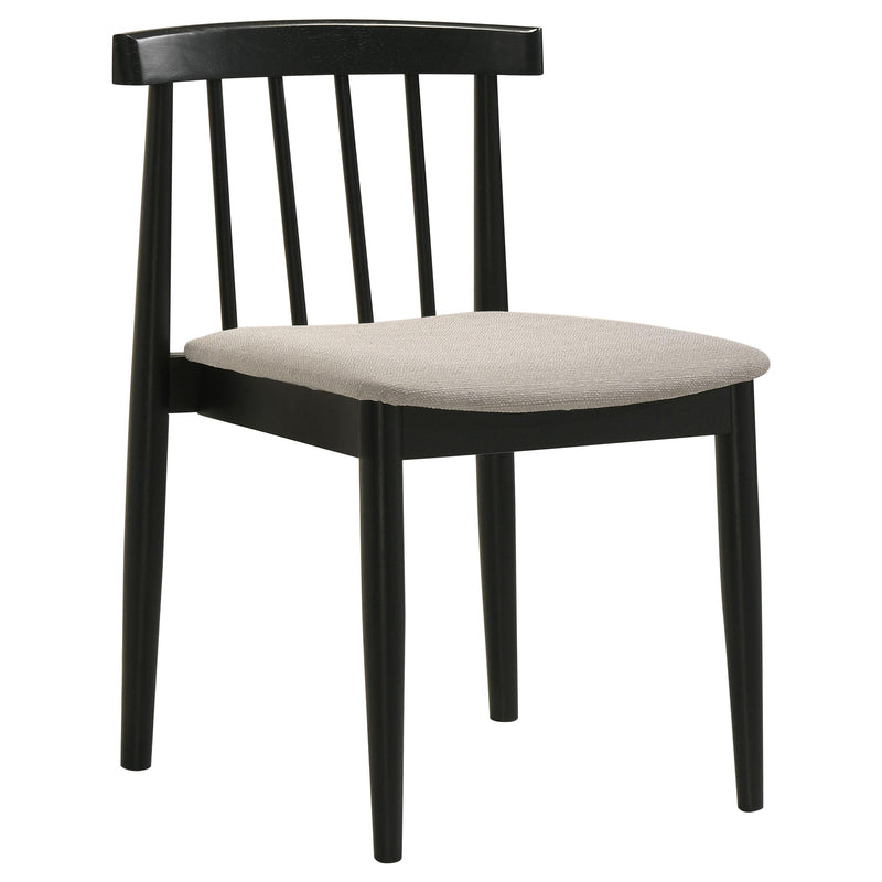Hamlyn 5-piece Round Wood Dining Set Wheat and Black - 193930BLK-S5A
