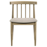 Hamlyn 5-piece Round Wood Dining Set Wheat and Natural Oak - 193930NAT-S5A