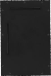Hammer 24" W x 36" H Iron Frame Mirror in Black - 66004Black-M