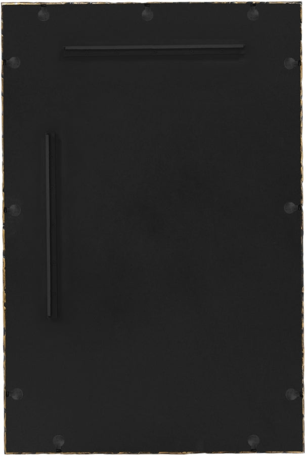 Hammer 24" W x 36" H Iron Frame Mirror in Brown - 66004Brown-M