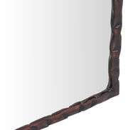 Hammer 24" W x 36" H Iron Frame Mirror in Brown - 66004Brown-M