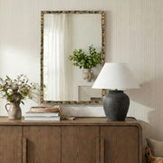Hammer 24" W x 36" H Iron Frame Mirror in Gold - 66004Gold-M