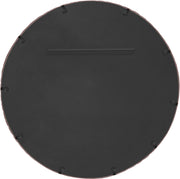 Hammer 36" W x 36" H Iron Frame Mirror in Brown - 66006Brown-M