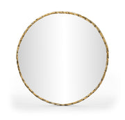 Hammer 36" W x 36" H Iron Frame Mirror in Gold - 66006Gold-M