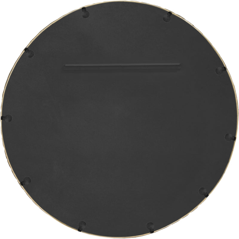 Hammer 36" W x 36" H Iron Frame Mirror in Gold - 66006Gold-M